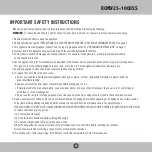 Preview for 3 page of Royal Sovereign International RCMW25-1000SS Owner'S Manual