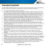 Предварительный просмотр 12 страницы Royal Sovereign International RPH-260G Owner'S Manual