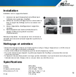 Предварительный просмотр 15 страницы Royal Sovereign International RPH-260G Owner'S Manual