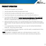 Preview for 6 page of Royal Sovereign International RWD-300B Owner'S Manual