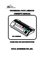 Royal Sovereign 900N 1 Owner'S Manual preview