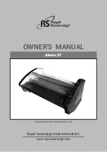 Royal Sovereign Alexis 27 Owner'S Manual preview