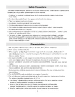 Предварительный просмотр 3 страницы Royal Sovereign CO-1000 Instruction Manual