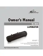 Royal Sovereign CS-900 Owner'S Manual preview