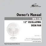 Royal Sovereign DFN-30B Owner'S Manual preview