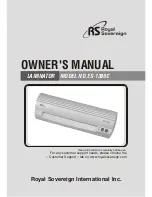 Preview for 1 page of Royal Sovereign ES-1300C Owner'S Manual