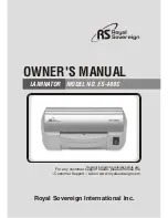 Preview for 1 page of Royal Sovereign ES-400C Owner'S Manual