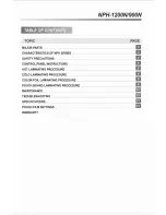 Preview for 2 page of Royal Sovereign NPH-1200N Owner'S Manual