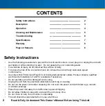 Preview for 2 page of Royal Sovereign PRO FAM-100 Owner'S Manual