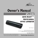 Royal Sovereign Quick Ready APL-340U Owner'S Manual preview