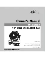 Royal Sovereign RAC-HV10BR Owner'S Manual preview