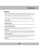 Preview for 7 page of Royal Sovereign RBC-4500-CA Owner'S Manual