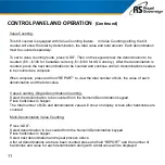 Preview for 12 page of Royal Sovereign RBC-ED250-CA Owner'S Manual