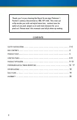 Preview for 2 page of Royal Sovereign RBC-EP1600 Operating Manual