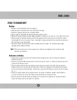 Preview for 31 page of Royal Sovereign RBE-2000 Owner'S Manual