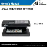 Royal Sovereign RCD-2000 Owner'S Manual preview