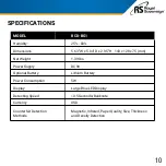 Предварительный просмотр 11 страницы Royal Sovereign RCD-BG1 Owner'S Manual