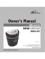 Royal Sovereign RDS-812C5 Owner'S Manual preview