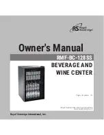 Preview for 1 page of Royal Sovereign RMF-BC-128SS Owner'S Manual