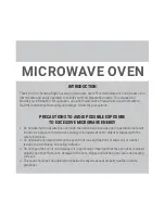 Preview for 2 page of Royal Sovereign RMW900-25W Series Owner'S Manual