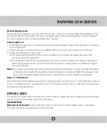 Preview for 7 page of Royal Sovereign RMW900-25W Series Owner'S Manual