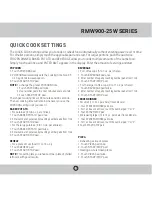 Preview for 15 page of Royal Sovereign RMW900-25W Series Owner'S Manual