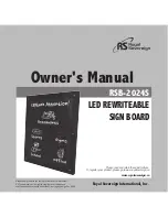 Royal Sovereign RSB-2024S Owner'S Manual preview