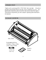 Preview for 3 page of Royal Sovereign RSL2701S Owner'S Manual