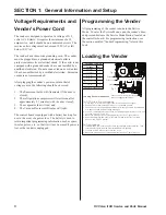 Preview for 8 page of Royal Vendors RVV Gen II Operation And Service Manual