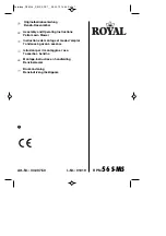 Preview for 1 page of Royal 01019 Assembly And Operating Instructions Manual