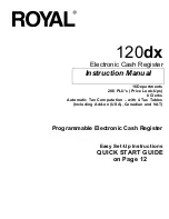 Royal 120dx Instruction Manual preview