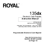 Royal 135dx Instruction Manual preview