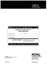 Предварительный просмотр 63 страницы Royal 140DX Instruction Manual