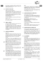 Предварительный просмотр 11 страницы Royal 1950 Instructions For Use And Maintenance Manual