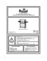 Royal 359 Assembly And Operating Instructions Manual preview