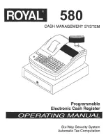 Royal 580 Operating Manual предпросмотр