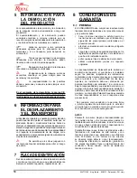 Preview for 50 page of Royal BAITA Instructions For Use And Maintenance Manual