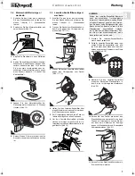 Предварительный просмотр 7 страницы Royal Centrino Cleancontrol Operating Manual