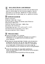 Preview for 3 page of Royal Clima OSK102 Owner'S Manual