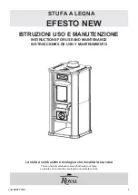 Royal EFESTO NEW Instructions For Use And Maintenance Manual preview