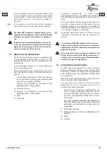 Preview for 25 page of Royal EFESTO NEW Instructions For Use And Maintenance Manual