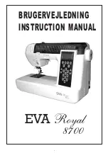 Royal EVA  8700 Instruction Manual preview
