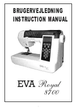 Предварительный просмотр 1 страницы Royal EVA  8700 Instruction Manual