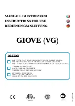 Preview for 1 page of Royal Giove Instructions For Use Manual