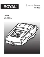 Preview for 1 page of Royal PT-300 User Manual