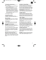 Preview for 21 page of Royal RBC 41 Operating Instructions Manual