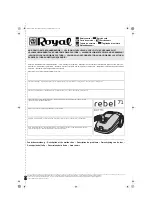 Preview for 39 page of Royal Rebel 71 Operating Manual