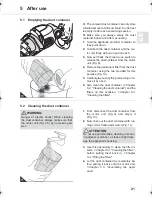 Preview for 21 page of Royal VERSO wet & dry Operating Manual