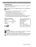 Preview for 12 page of Royal XJ-13409 Instruction Manual