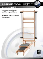 Preview for 1 page of Royalbeach RBS SPORTS WOODEN WALL BAR Assembly, Use, And Training Instructions